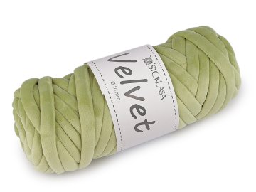 Preja Marshmallow thick Velvet Ø10 mm 500 g - (107) zelena žlica.