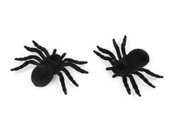 Žametni pajek za noč čarovnic - črn (4 kosi)