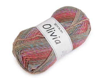 Pletena preja Olivia meliert 100 g - večbarvna