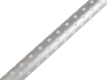 Ovijalni papir dot 0,7x2 m - srebrn