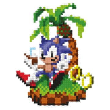 Tomy Jixelz REMIX Sonic puzzle plastične pixel art Chillin' Sonic