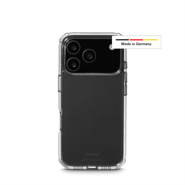 Hama Extreme Protect, ovitek za Apple iPhone 17 Pro, material D3O, ne rumenenje, prozoren