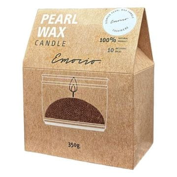 Emocio vosek v razsutem stanju 350 g Kašmir + 10 klic - dišeč, rdeč