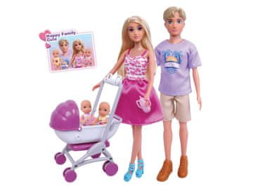 Lutka z družino 30 cm