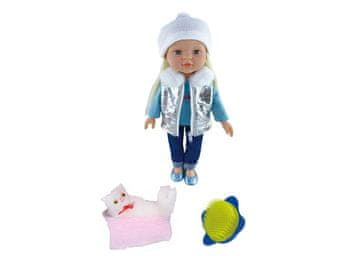 Lutka z mačko 43 cm