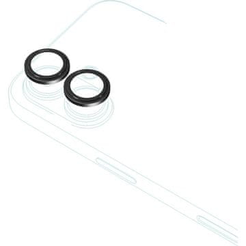 EPICO Steklo za fotoaparat Al. iPhone 17 Black