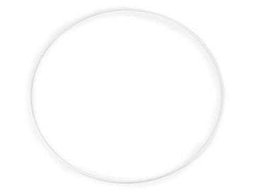 Kovinski krog Ø30,5 cm pobarvan - bela barva