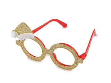 Božična zabava / karneval Božičkovi kozarci - zlati