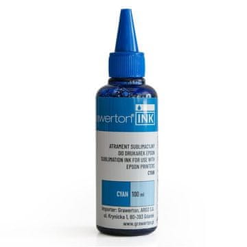 Črnilo za sublimacijo za tiskalnike Epson, 100 ml, cian barve.