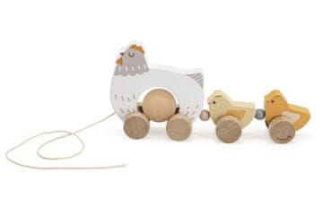 Leseni piščanec s piščanci