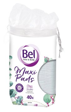 Maxi Face & Body Cosmetic Ovalni piling tamponi 40 kosov