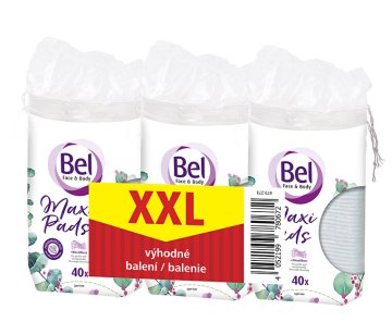 Komplet kozmetičnih tamponov za odstranjevanje ličil za obraz in telo 3 x 40 kosov