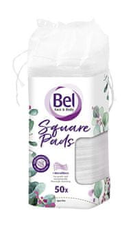 Obraz in telo Kozmetični kvadratni tamponi za odstranjevanje ličil 50 kosov