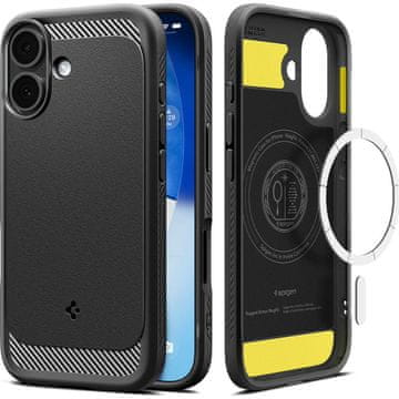 SPIGEN Rugged Armor MS etui za iPhone 17 Black