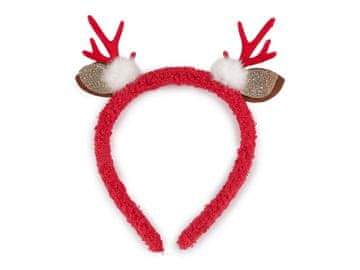 Božični / zabavni trak za lase - rdeč