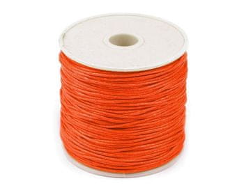Bombažna vrvica Ø0,8 mm voščena - oranžna
