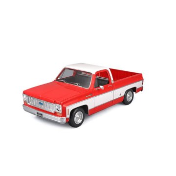 Maisto - 1974 Chevrolet C10 Cheyenne Super, rdeča in bela, 1:18
