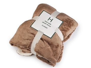 Odeja jagenjček 180x200 cm - temno bež