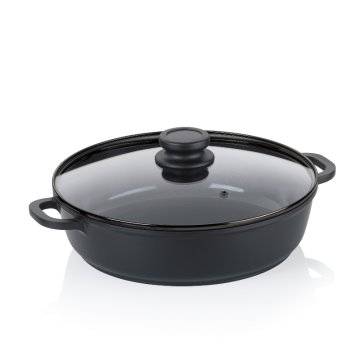 Ponev Atura iz litega aluminija črna 28 cm 3,5 l KL-15178