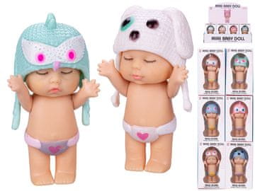 Dojenček 8 cm s klobukom