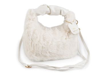 Torbica iz krzna 24x21 cm - bela