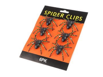 Pajek za noč čarovnic - črn (6 kosov)