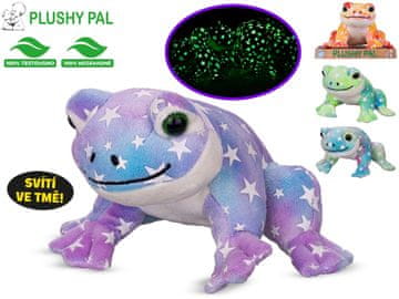 Plushy Pal plišast žabec 12 cm, ki se sveti v temi na ploščadi - mešanica barv (zelena, oranžna, vijolična, modra)