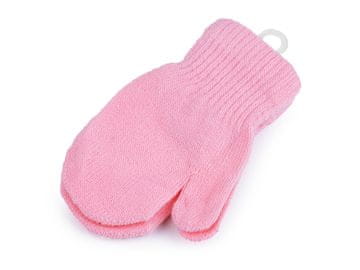 Otroške pletene rokavice - roza sv.
