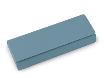 Kovček za sončna očala 6x15,5 cm - modro-siva barva.
