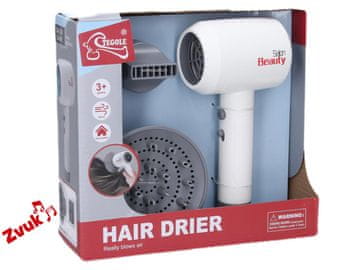 Sušilnik za lase 18 cm z dvema baterijskima nastavkoma z zvokom