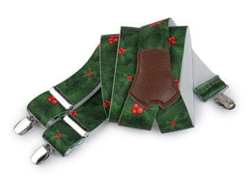 Božična opornica širina 3,5 cm dolžina 120 cm - zelena