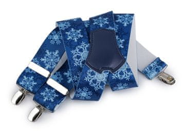 Božična opornica širina 3,5 cm dolžina 120 cm - modra