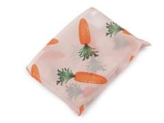 Zložljiva nakupovalna vrečka 49x40 cm trdna - losos svetlo korenje