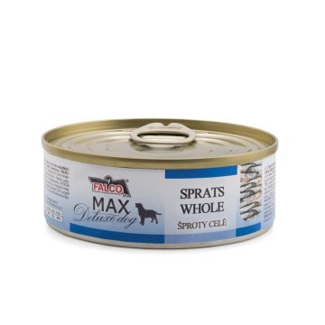 MAX Deluxe Dog cele šprote, v konzervi 80 g