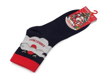 Božične nogavice unisex - temno modre