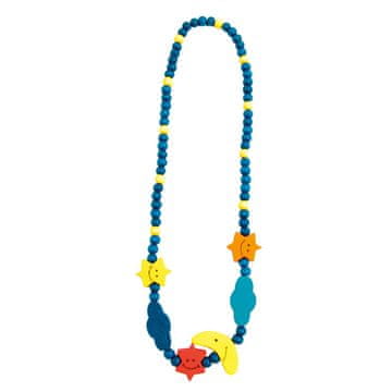 Bino Lesena ogrlica z luno 23cm