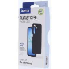 Hama Fantastic Feel, ovitek za Samsung Galaxy A17/A17 5G, mehka površina, črn