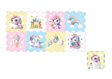 Penasta sestavljanka enorožec 8 kosov v foliji 10m+