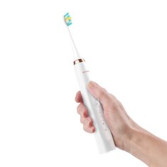 Concept Sonična zobna ščetka s potovalnim kovčkom Perfect Smile bela ZK7010