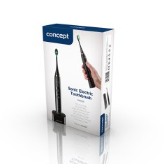 Concept Sonična zobna ščetka s potovalnim kovčkom Perfect Smile črna ZK7011