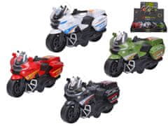 Reševalno motorno kolo 13 cm z vztrajnikom - mešanica barv (bela, zelena, rdeča, črna)