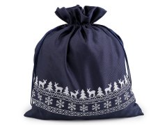 Božična darilna vrečka 30x35 cm - (14) temno modra