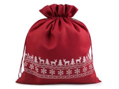 Božična darilna vrečka 30x35 cm - (23) rdeča temna
