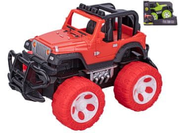 Terensko vozilo 13 cm na vztrajniku - mešanica barv (zelena, rdeča)