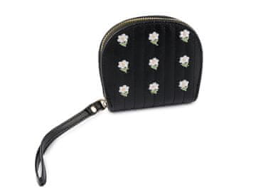 Vezena denarnica 10x11 cm - črna