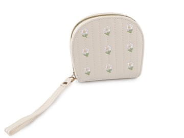 Vezena denarnica 10x11 cm - svetlo bež