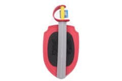 Meč iz pene s ščitom rdeč 57cm