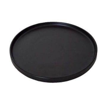 KROŽNIK ZA VEČERJO 26CM ČRNA MAT KERAMIKA KITCHISIMO