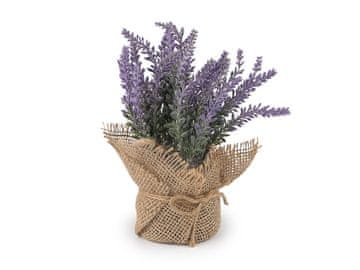 Umetna sivka v embalaži iz jute - sivka