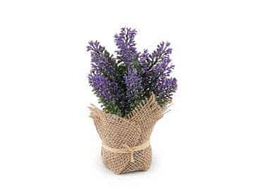 Umetna sivka v embalaži iz jute - sivka